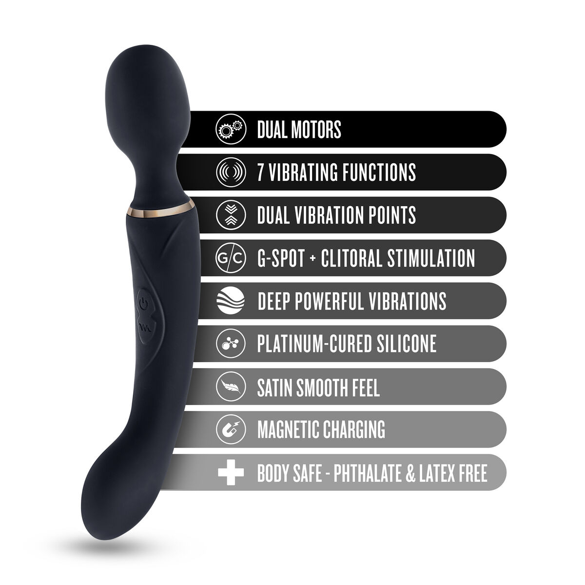 Massager Blush Lush Black Massager Blush Lush Black