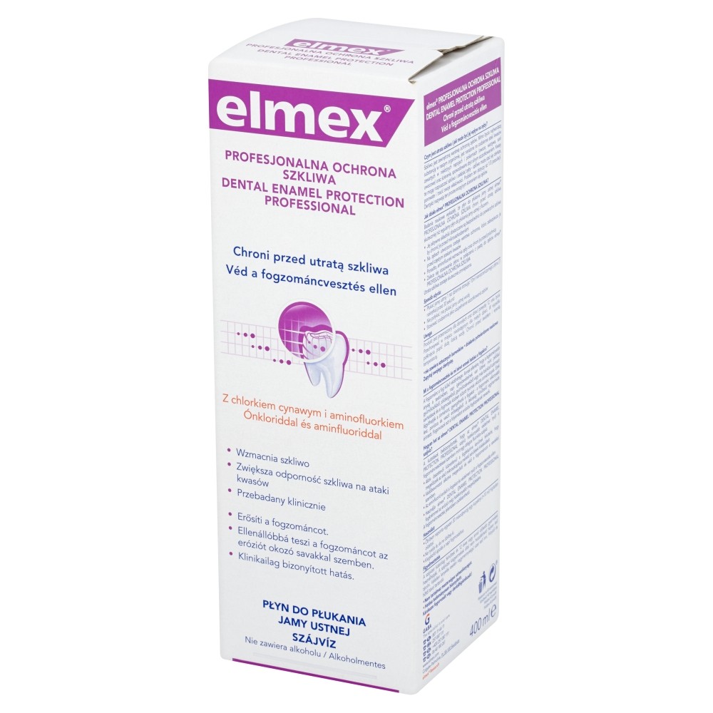 Elmex Profesjonalna Ochrona Szkliwa Płyn do płukania jamy ustnej   400ml