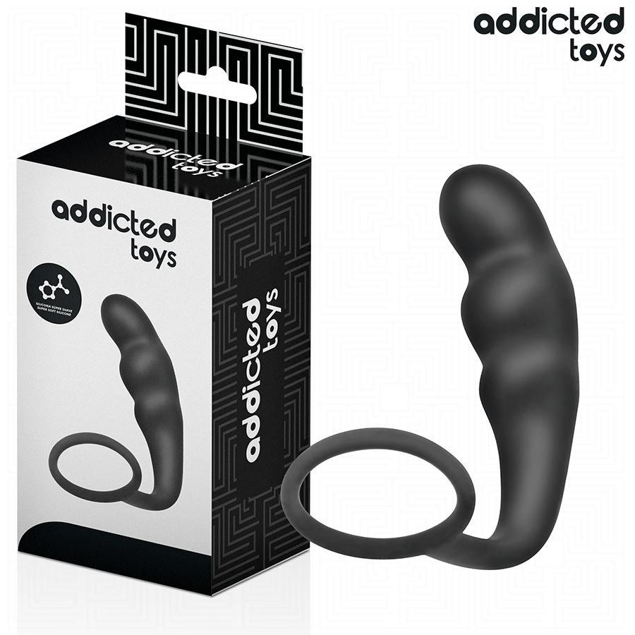 ADDICTED TOYS - ANAL PLUG WITH RING SILICONE MODEL 4