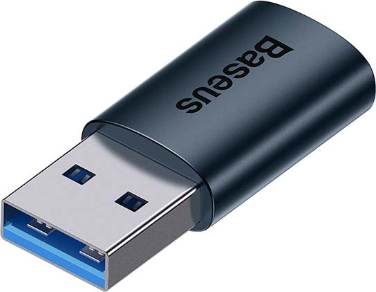 Baseus Ingenuity USB-A to USB-C adapter OTG (blue)