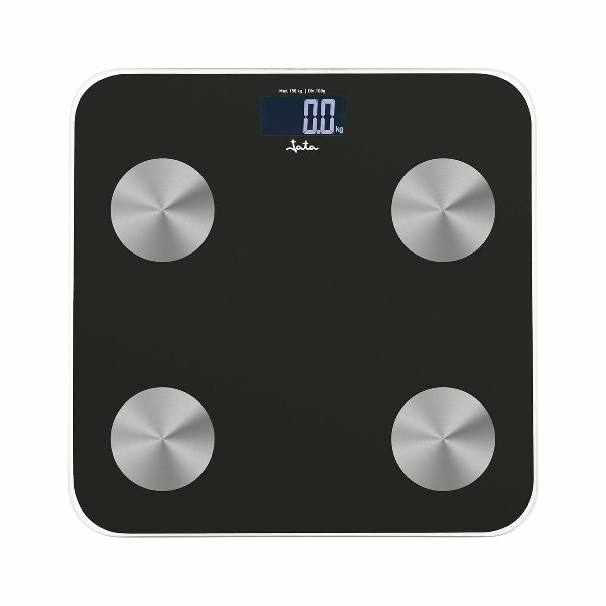 Digital Bathroom Scales JATA HBAS1155 Black Glass Tempered Glass 180 kg Digital Bathroom Scales JATA HBAS1155 Black Glass Tempered Glass 180 kg