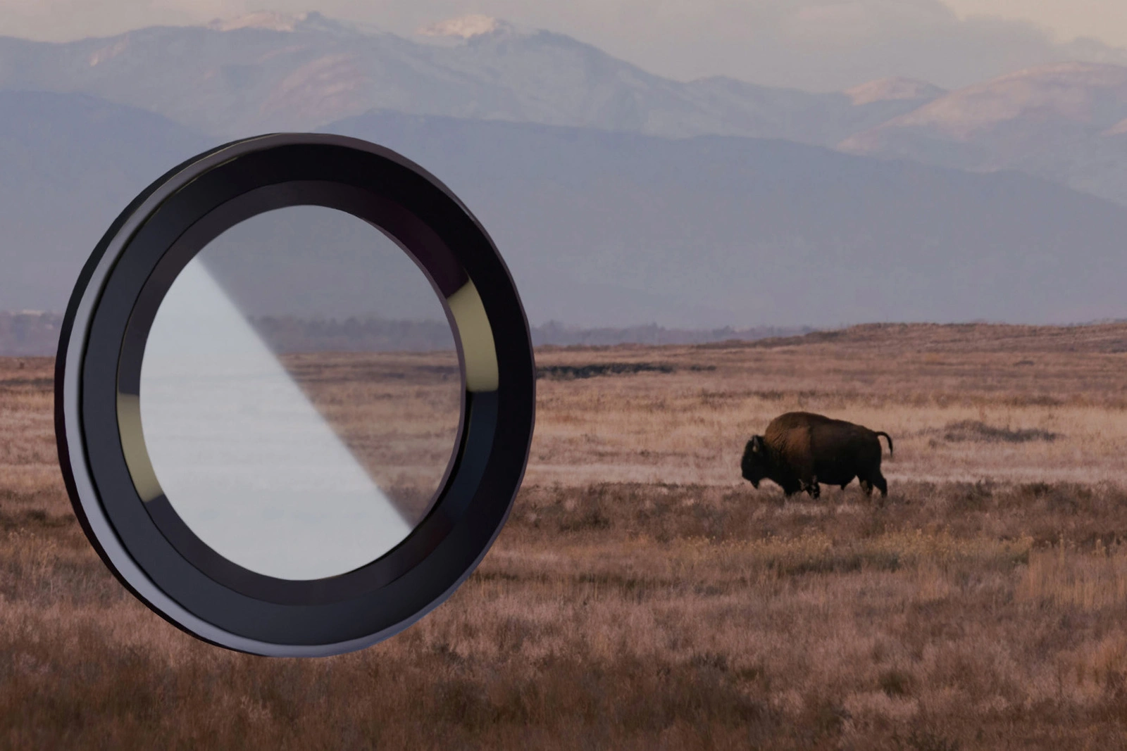 Bizon Glass Snap Lens Samsung Galaxy S23 Ultra black