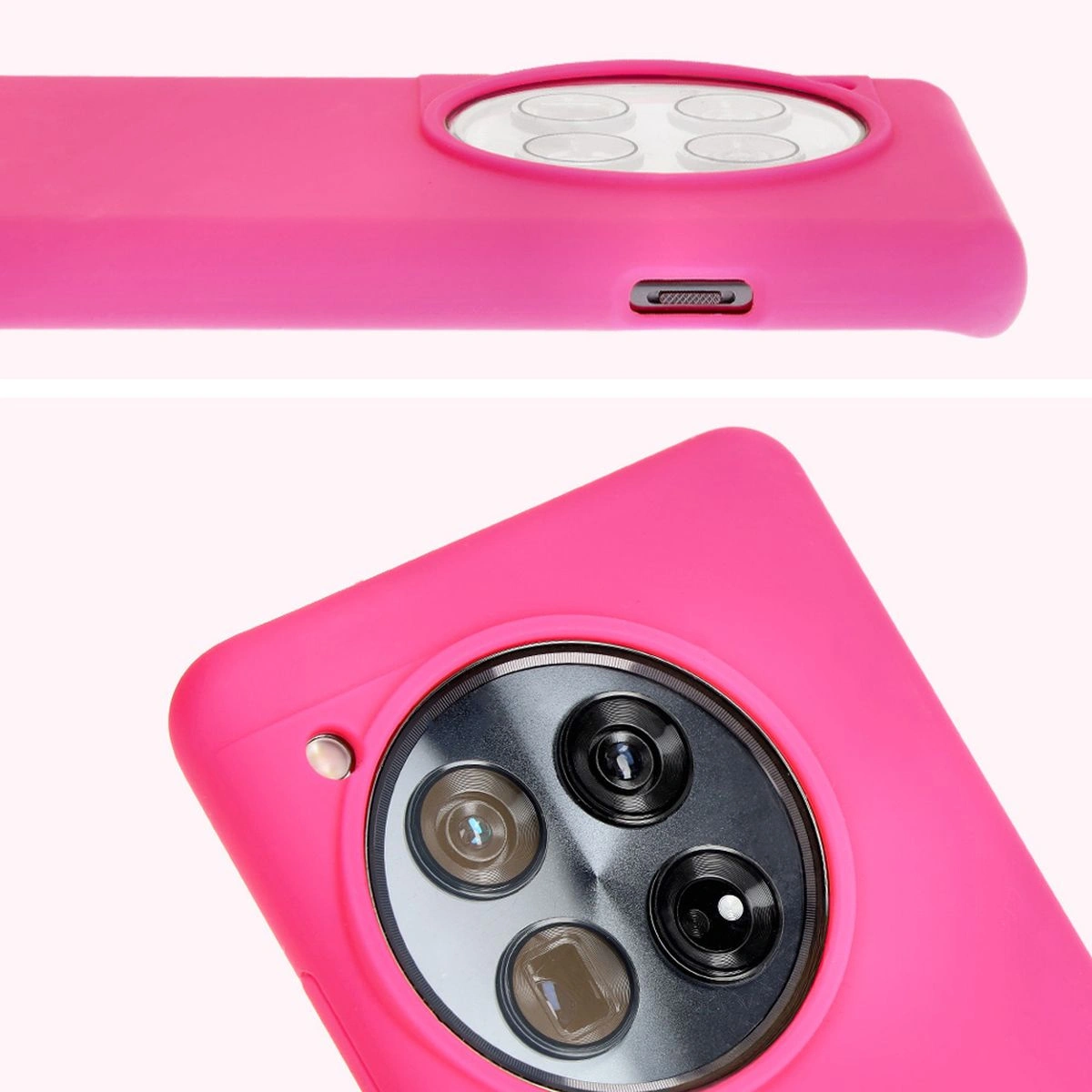 Bizon Soft Case OnePlus 12 neon pink