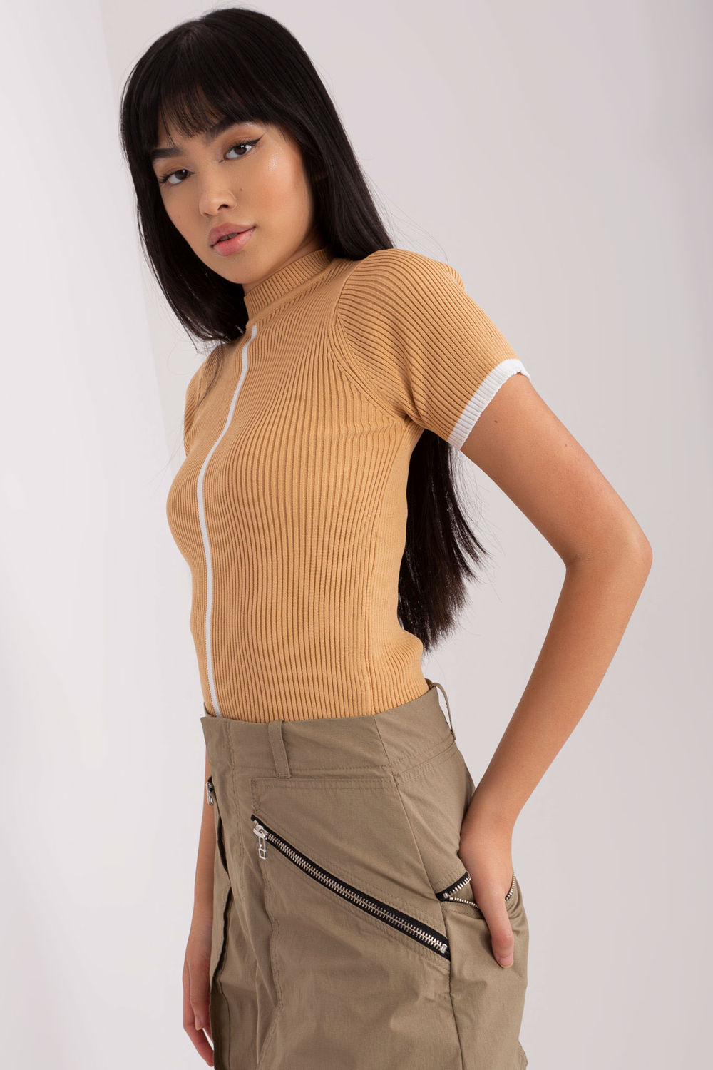  Blouse model 182048 Badu  brown