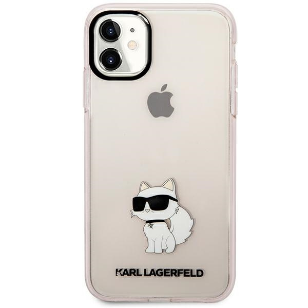 Karl Lagerfeld KLHCN61HNCHTCP Apple iPhone 11/XR pink hardcase Ikonik Choupette