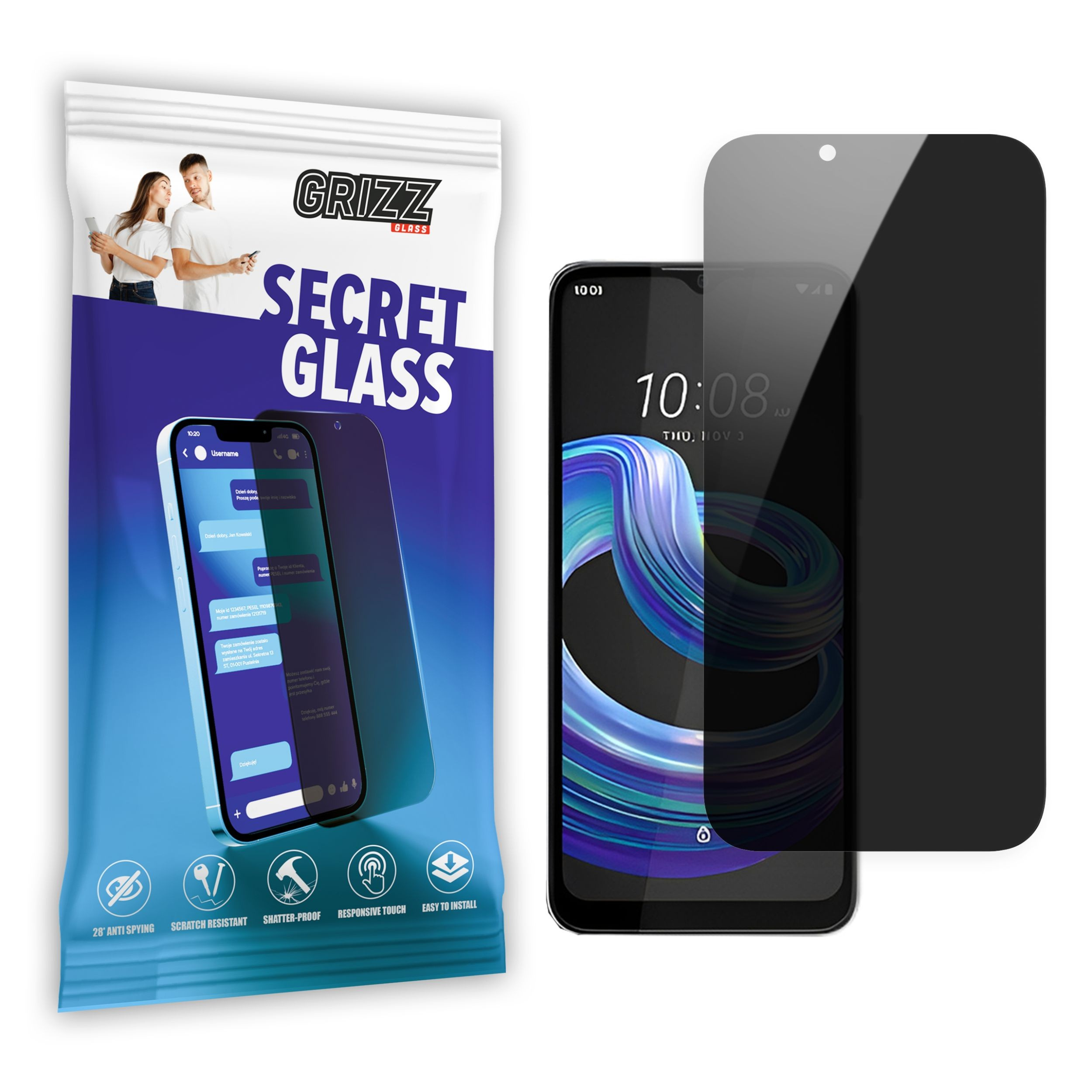 GrizzGlass SecretGlass HTC Wildfire E3 Lite