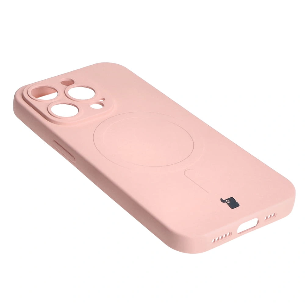 Bizon Case Silicone Magnetic Apple iPhone 14 Pro light pink