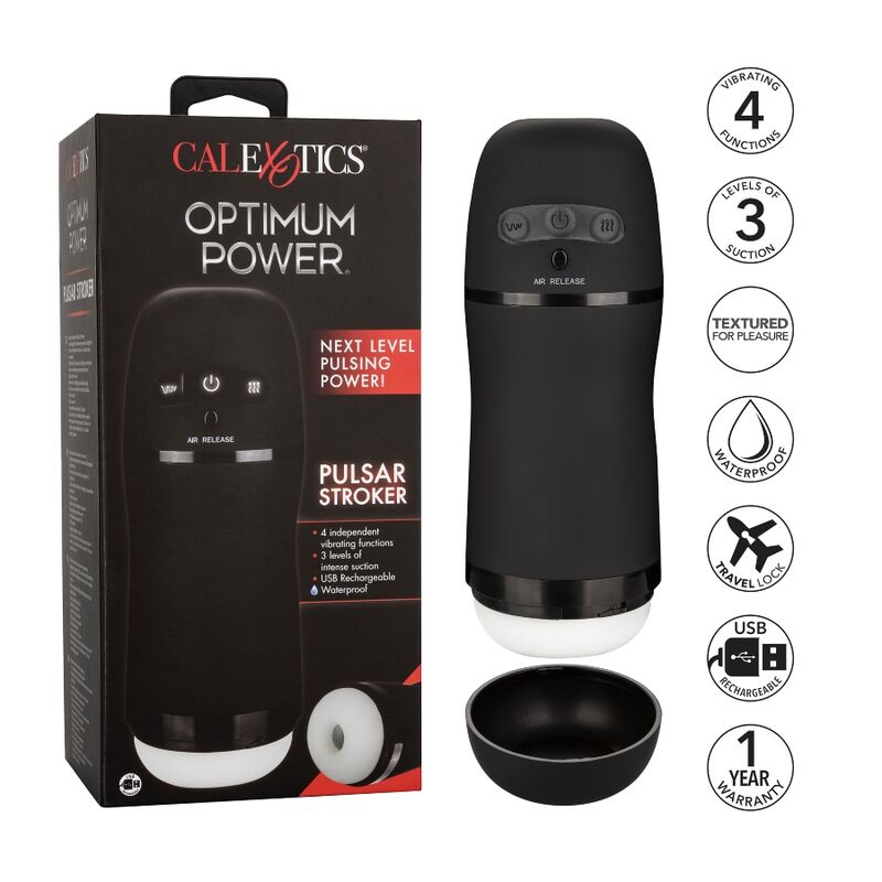 CALEX OPTIMUM POWER STROKER VIBRATING AND SUCTION FUNCTIONS