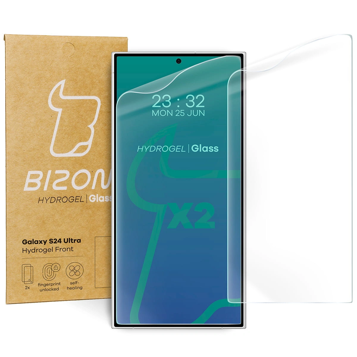 Bizon Glass Hydrogel Front Samsung Galaxy S24 Ultra [2 PACK]