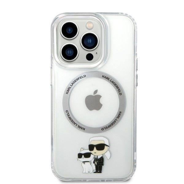 Karl Lagerfeld KLHMP14XHNKCIT Apple iPhone 14 Pro Max hardcase transparent IML NFT Karl&Choupette Magsafe