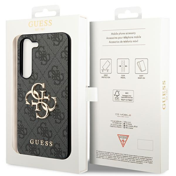 Guess GUHCSA354GMGGR Samsung Galaxy A35 hardcase 4G Big Metal Logo black