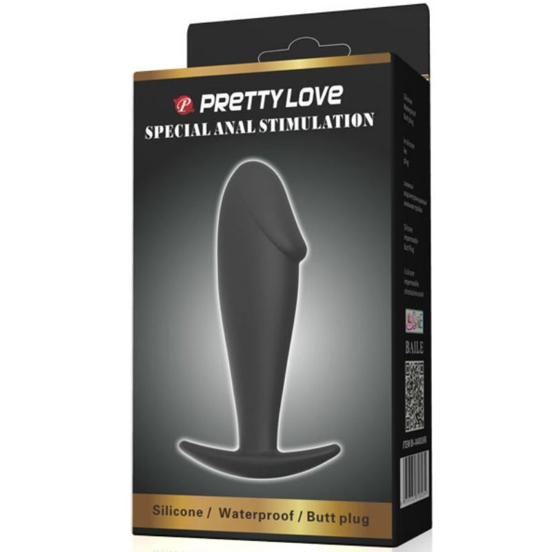 PRETTY LOVE SILICONE ANAL PLUG PENIS DESIGN