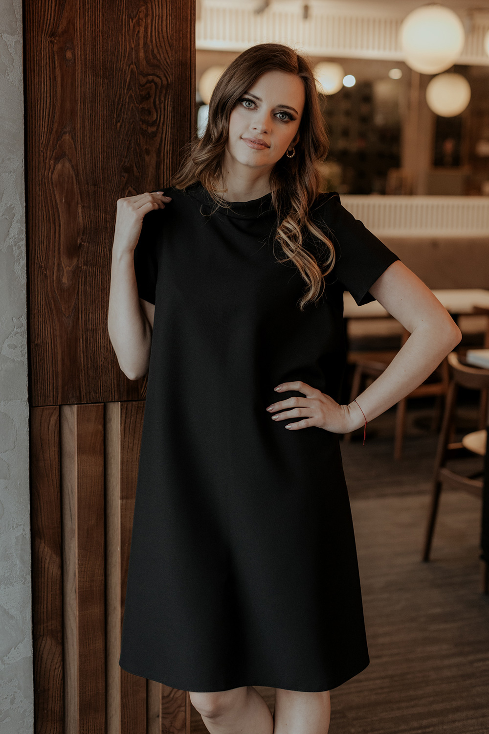 Alltagskleid model 176711 Tessita schwarz Damen