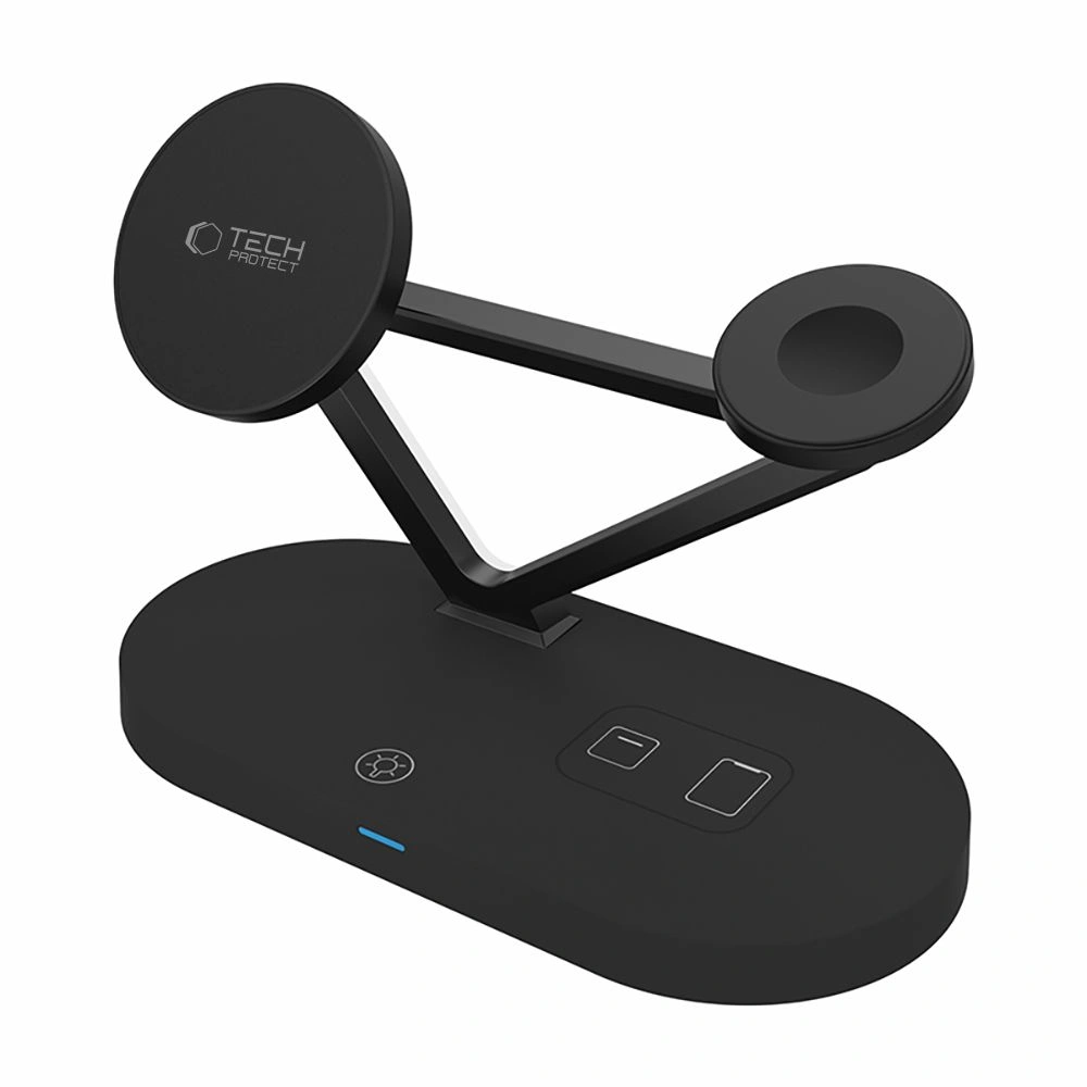 Tech-Protect QI15W-A41 3in1 Magnetic MagSafe Wireless Charger Black