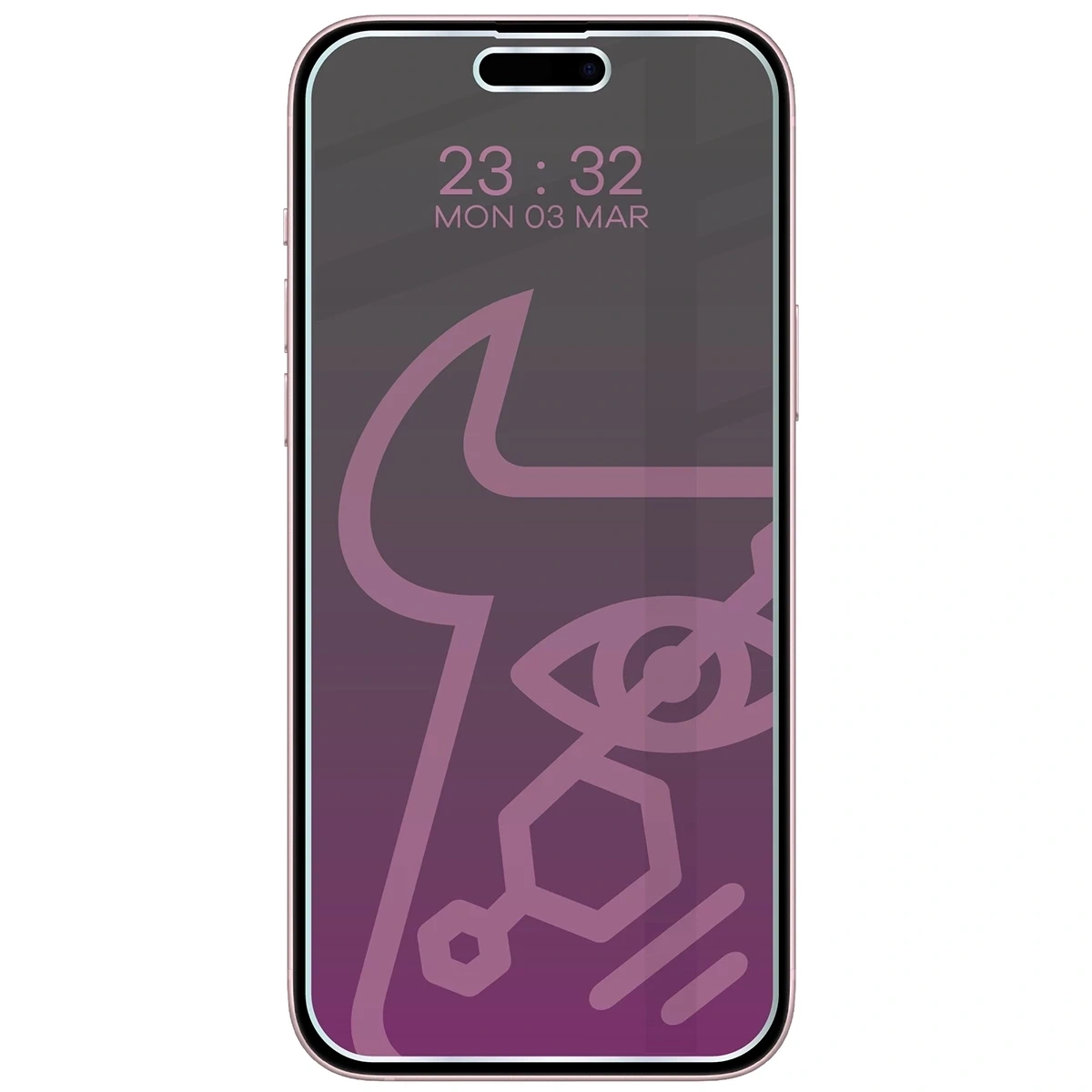 Prywatyzujące szkło hybrydowe Bizon Glass Mule Shadow do Apple iPhone 15 Plus matowe