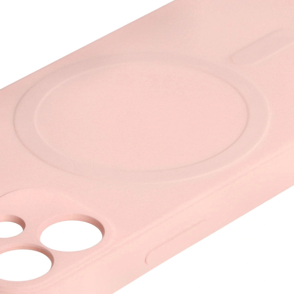 Bizon Case Silicone MagSafe Sq Apple iPhone 12 Mini light pink
