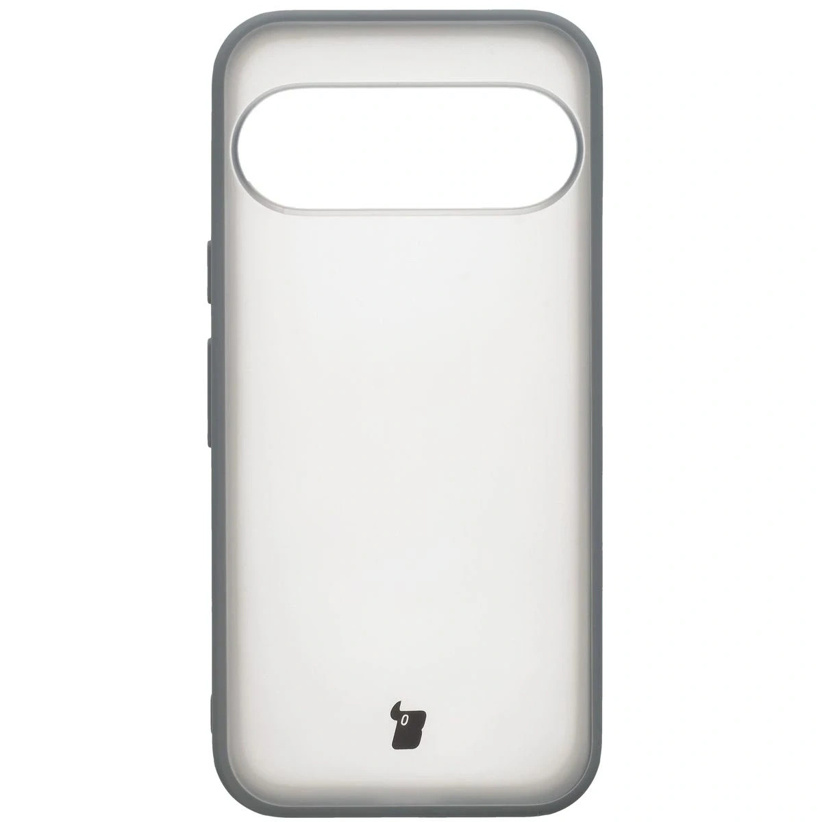 Etui + szkło hartowane Bizon Angelo Pack do Google Pixel 10 / 10 Pro, półprzezroczyste z szarą ramką