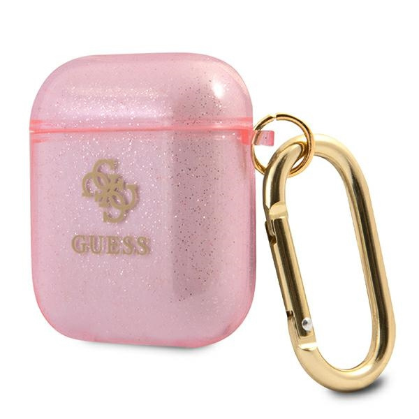 Guess GUA2UCG4GP Apple AirPods cover pink Glitter Collection