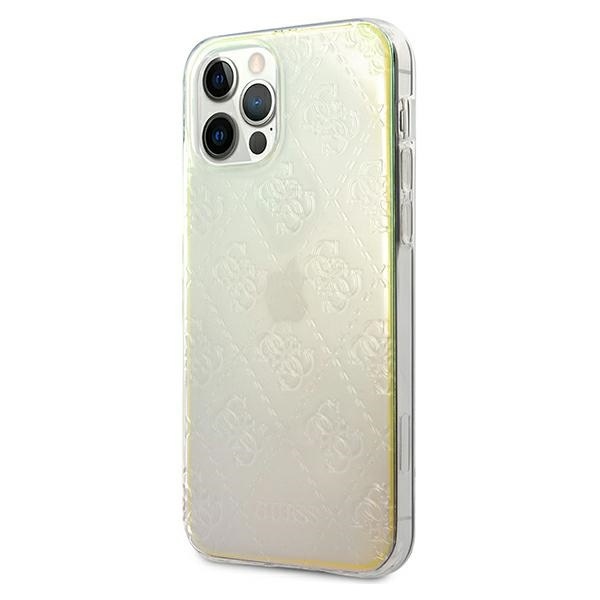 Guess GUHCP12M3D4GIRBL Apple iPhone 12/12 Pro iridescent hardcase 4G 3D Pattern Collection