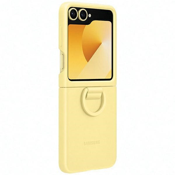 Samsung EF-PF741TYEGWW Galaxy Z Flip 6 Silicone Case with Ring yellow
