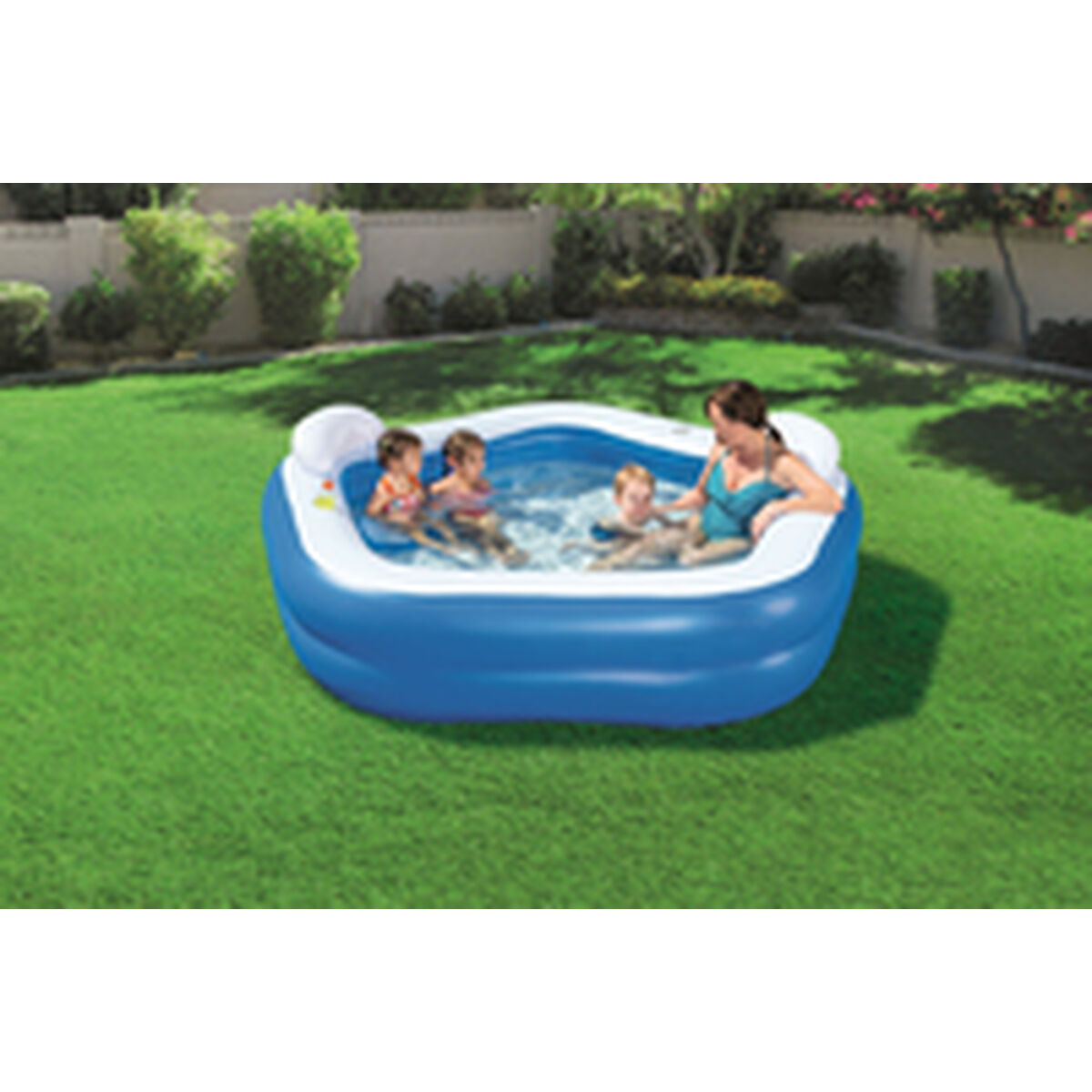 Inflatable Paddling Pool for Children Bestway Multicolour 213 x 206 x 69 cm Inflatable Paddling Pool for Children Bestway Multicolour 213 x 206 x 69 cm