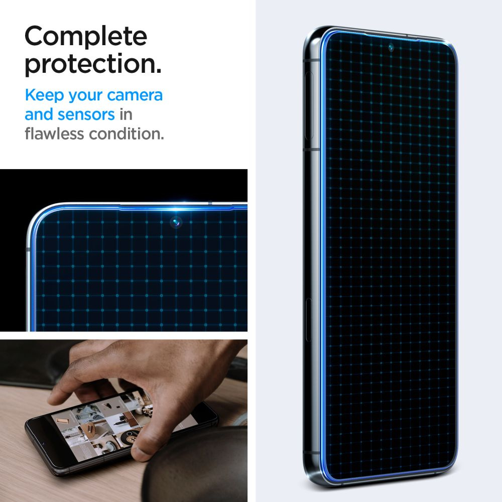 Spigen GLAS.tR ez Fit Samsung Galaxy S23 Clear [2 PACK]