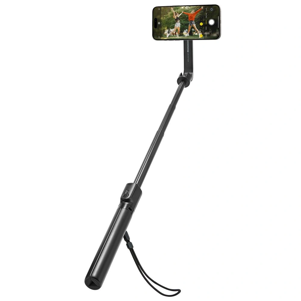 Spigen S580W MagSafe Bluetooth Selfie Stick Long Tripod Black