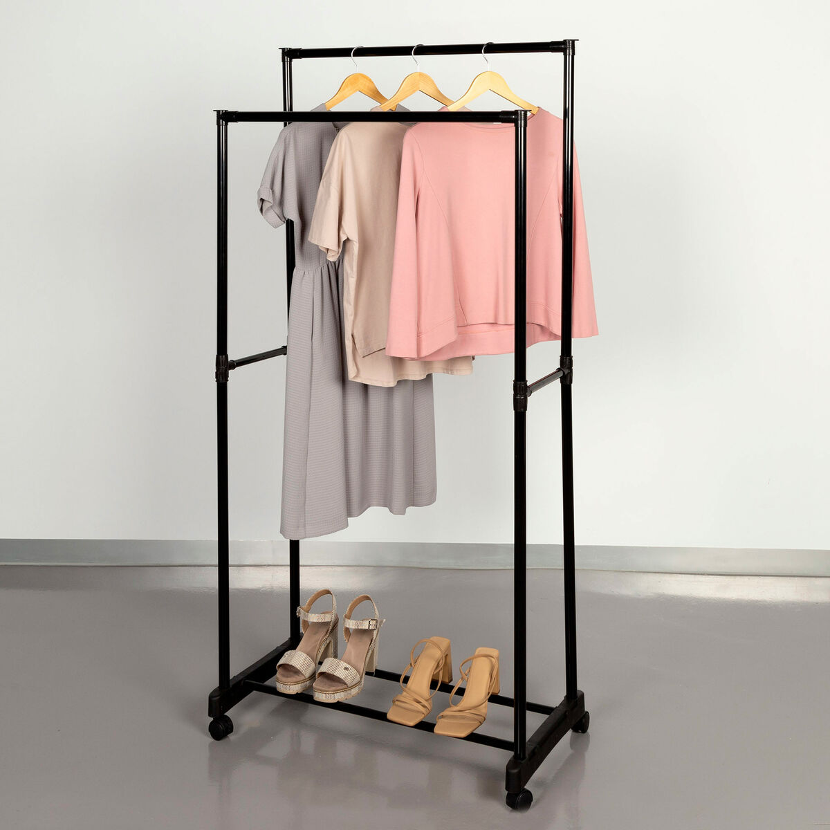 Coat rack Max Home Steel Plastic 75 x 157 x 40 cm (4 Units)