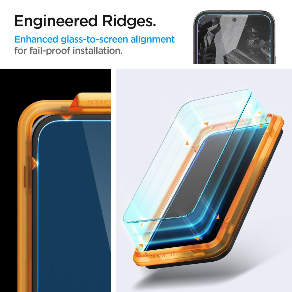 Spigen GLAS.tR AlignMaster Google Pixel 8a Clear [2 PACK]