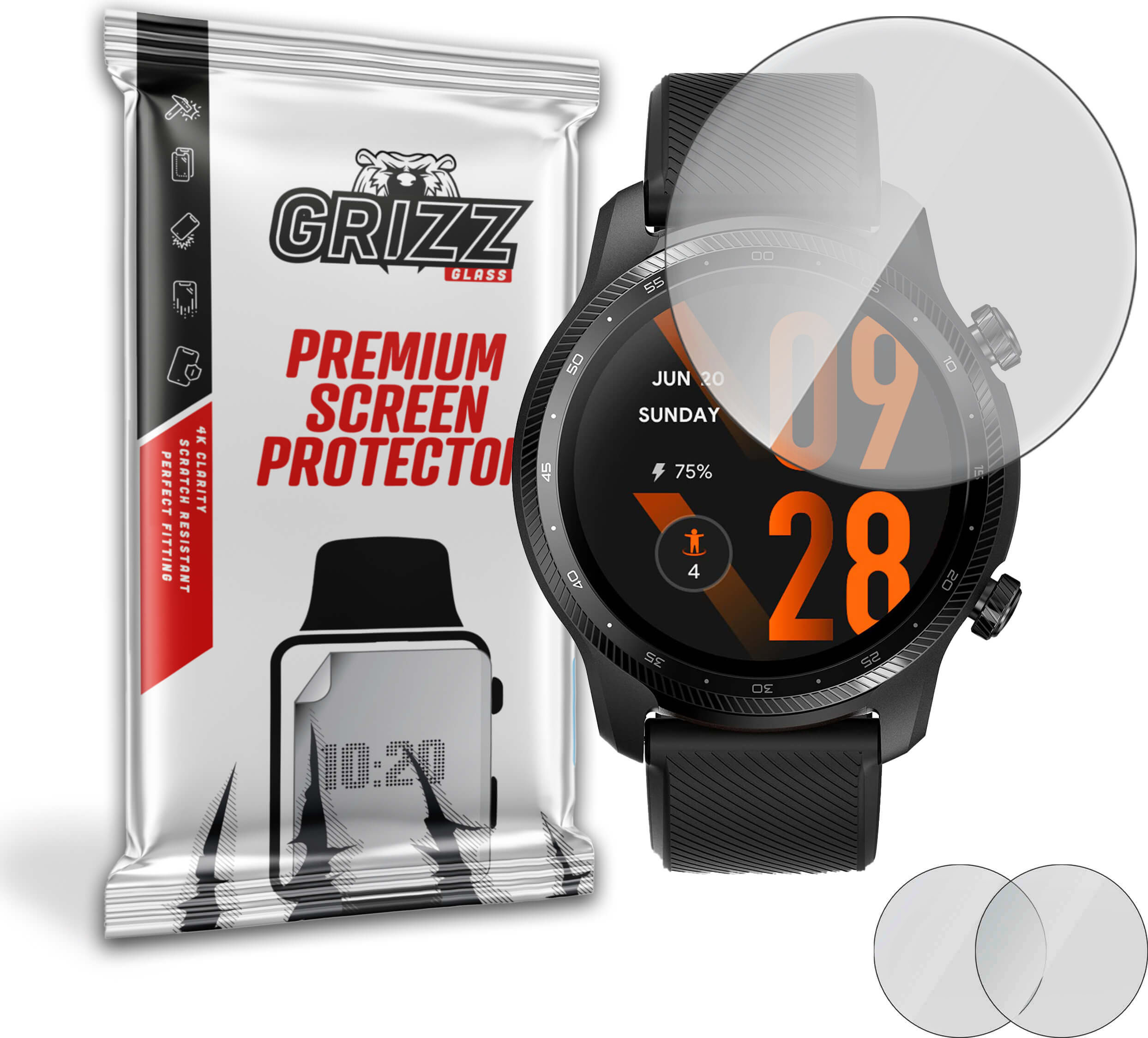 GrizzGlass PaperScreen TicWatch 3 Pro Ultra