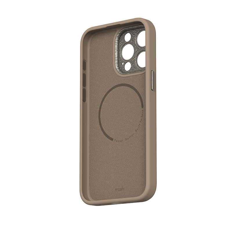 Moshi Napa MagSafe Apple iPhone 15 Plus (Woodsmoke Brown)