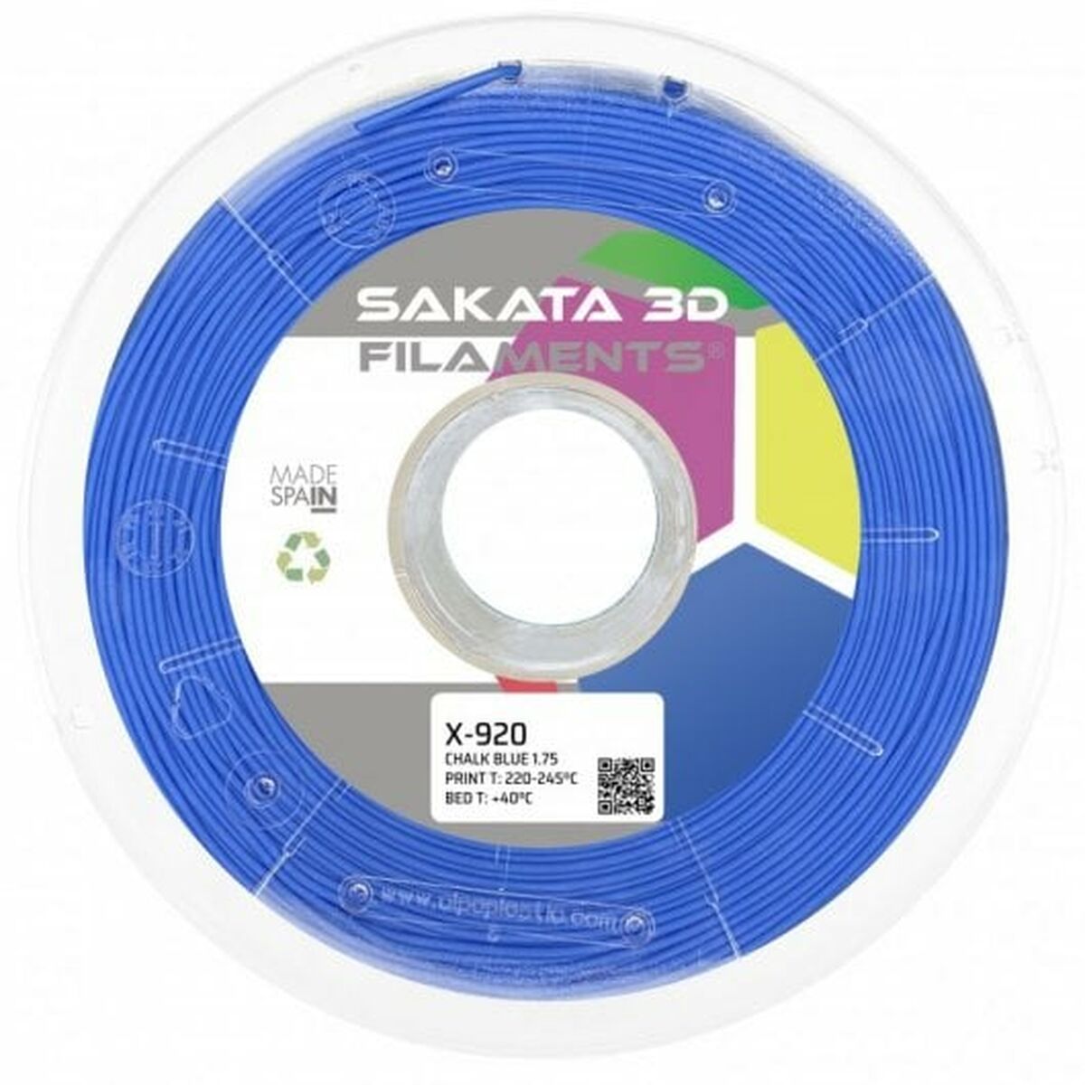 Filament Reel Sakata 3D Flex X-920 Blue Ø 1,75 mm