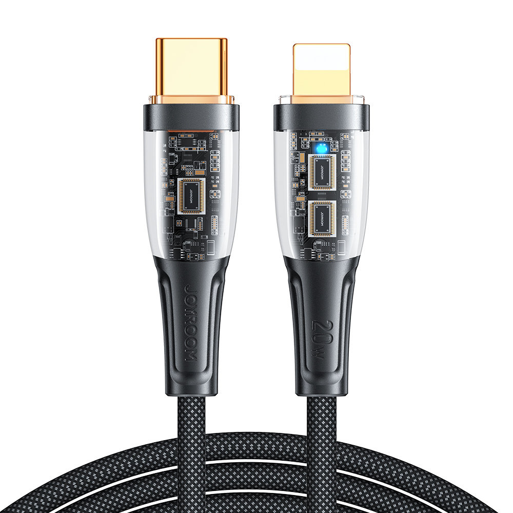 Joyroom Smart Power-Off USB-C/Lightning Cable 20W 1.2m black (S-CL020A3)