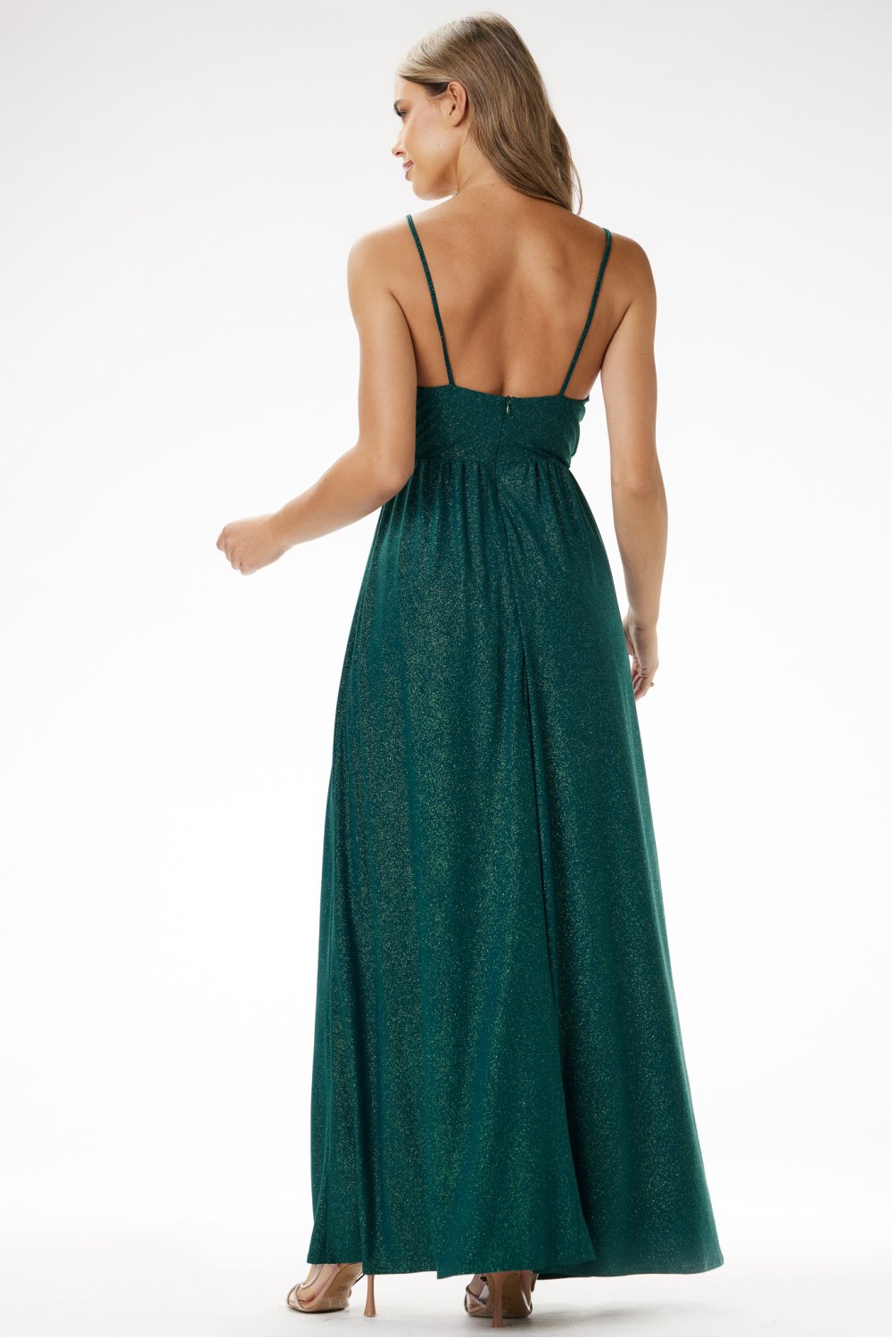  Long dress model 204263 awama  green