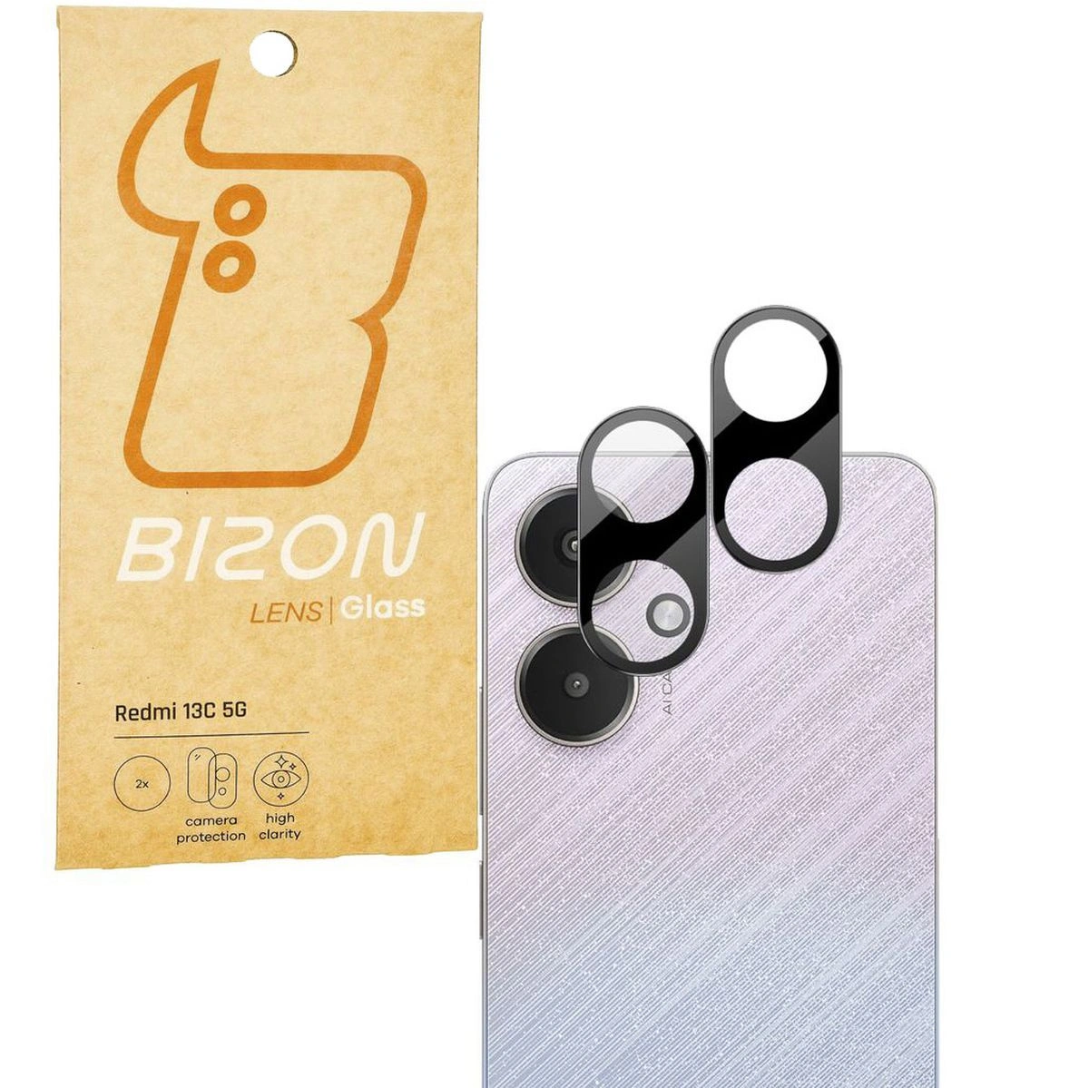 Bizon Glass Lens Xiaomi Redmi 13C 5G [2 PACK]