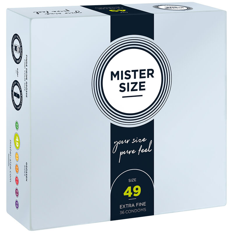 MISTER SIZE - CONDOM SIZE S 49 MM (36 UNITS)