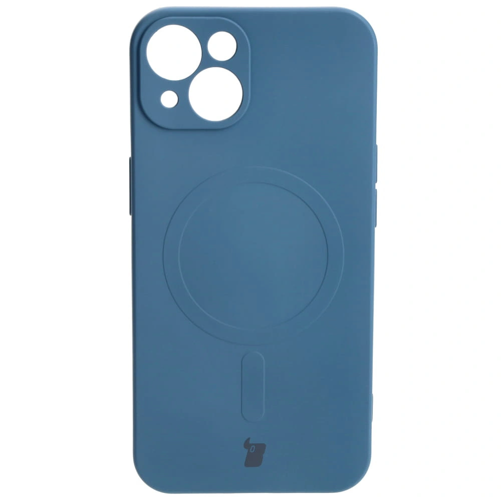 Bizon Case Silicone Magnetic Apple iPhone 13 navy blue