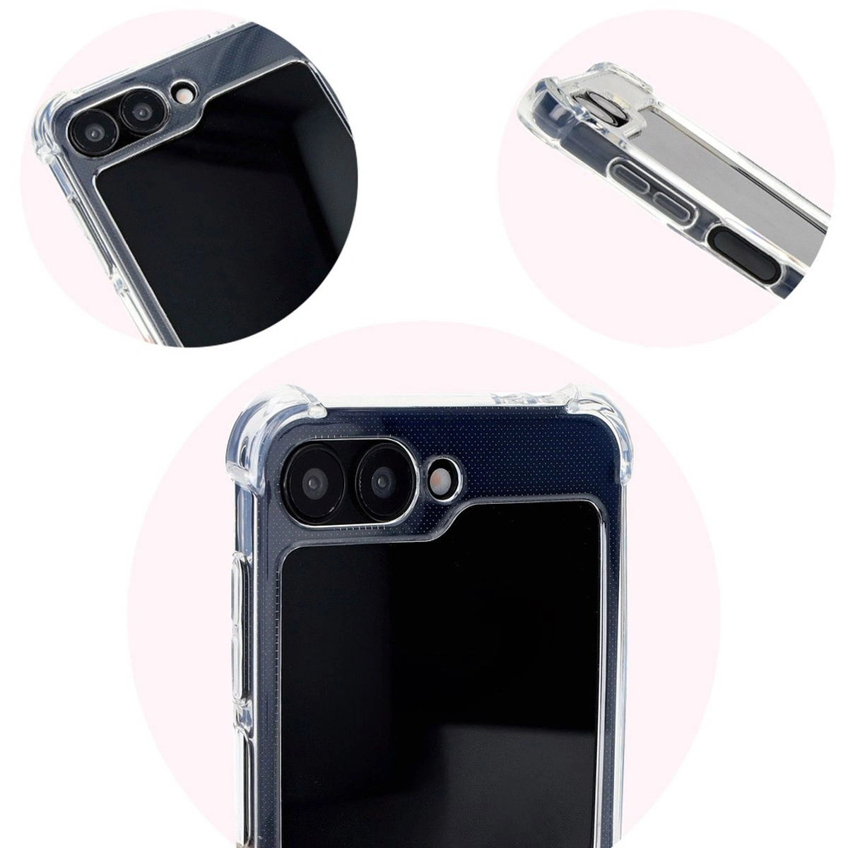 Bizon Case Salpa Samsung Galaxy Z Flip6 clear