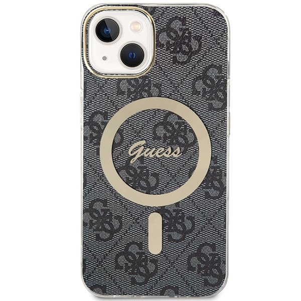 Guess GUHMP15MH4STK Apple iPhone 15 Plus / 14 Plus hardcase 4G MagSafe black