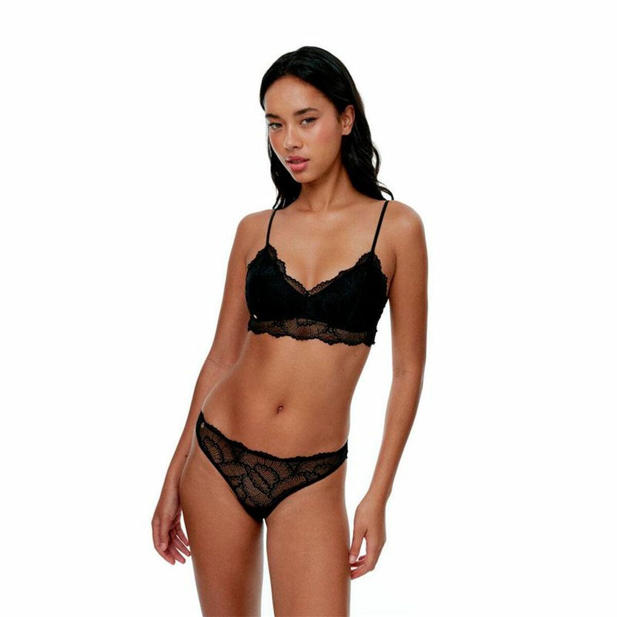 Thong Black Limba Maze Black