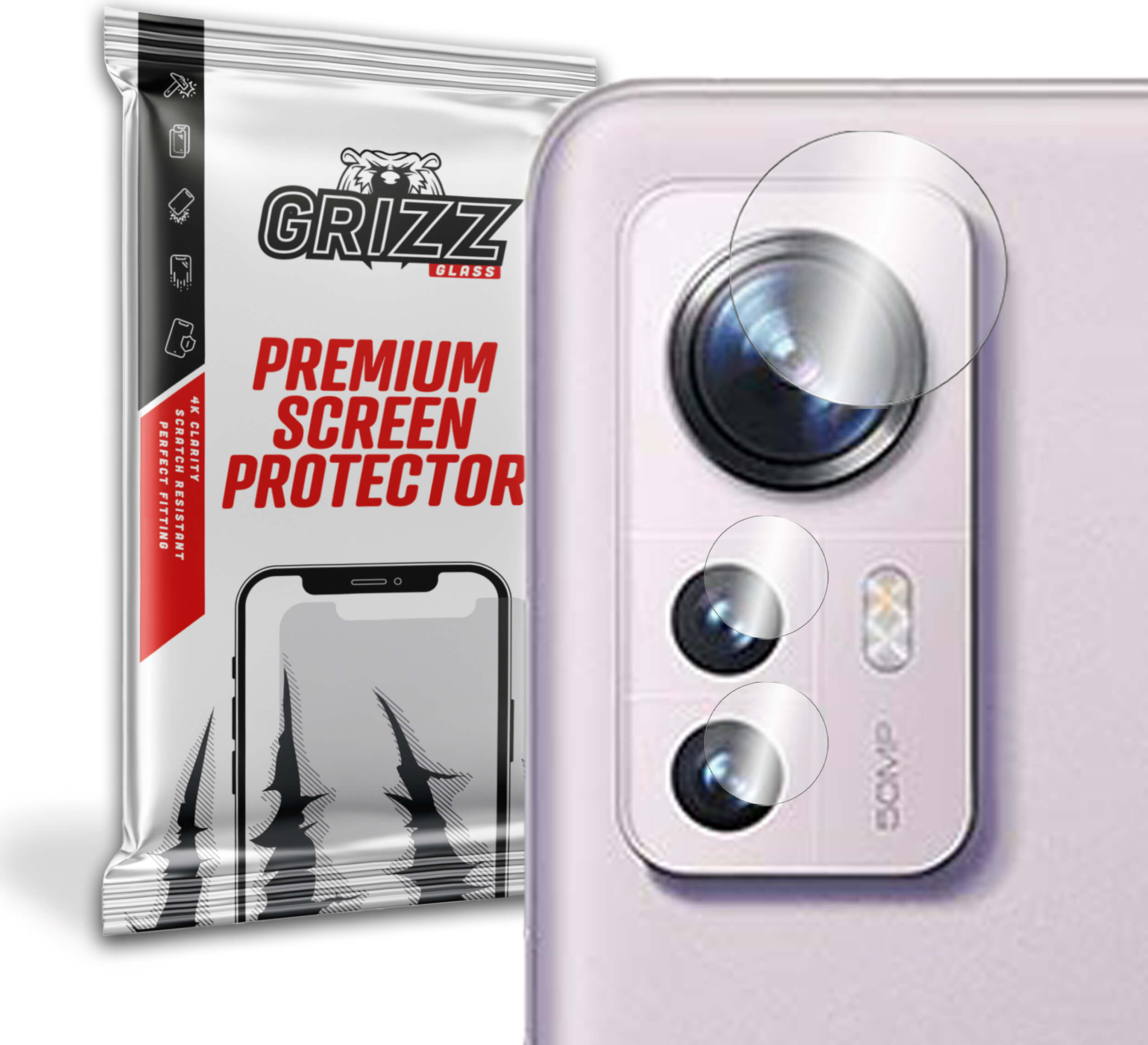 GrizzGlass HybridGlass Camera Xiaomi 12 Lite