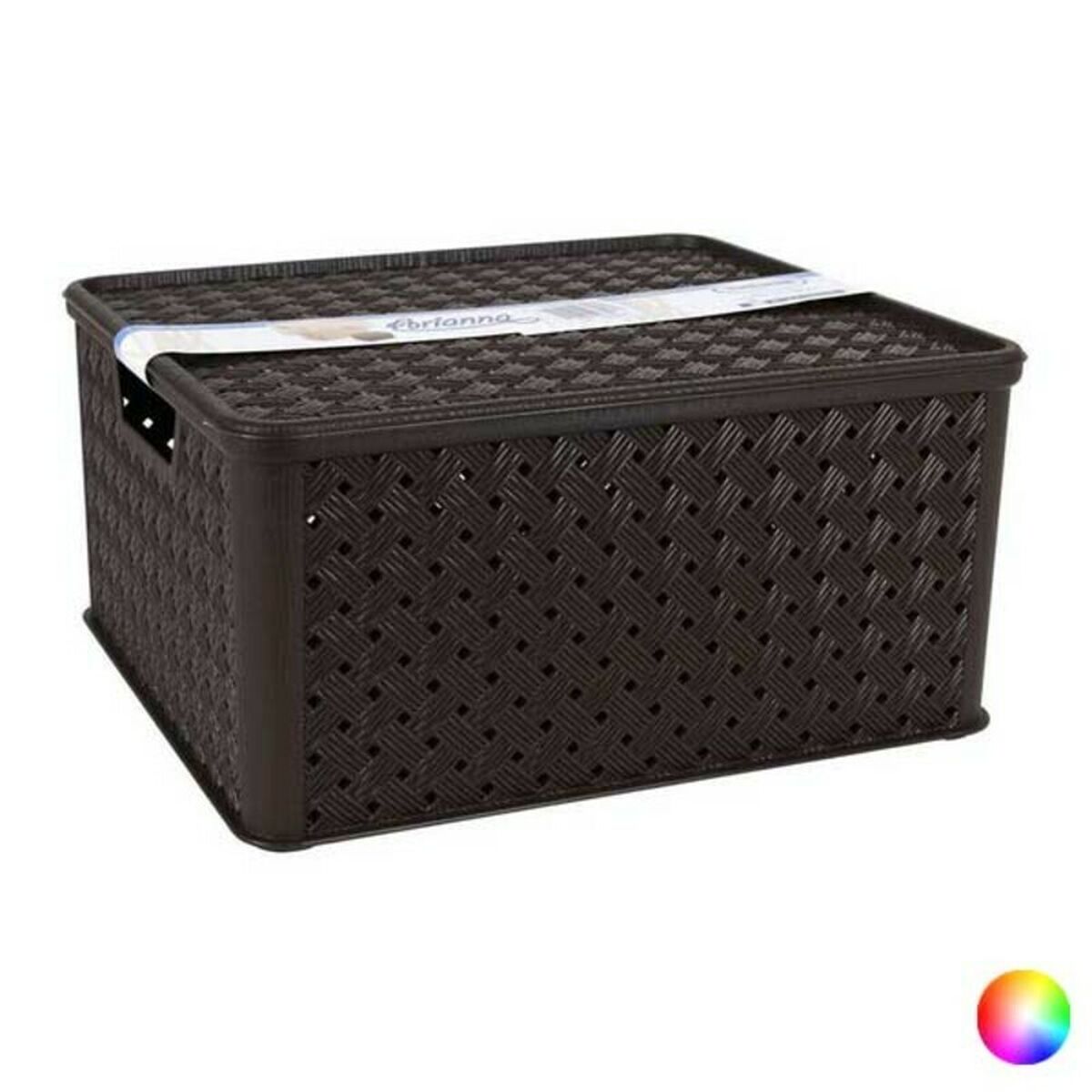 Storage Box with Lid Tontarelli 13 L Plastic (33 X 29 x 16 cm)
