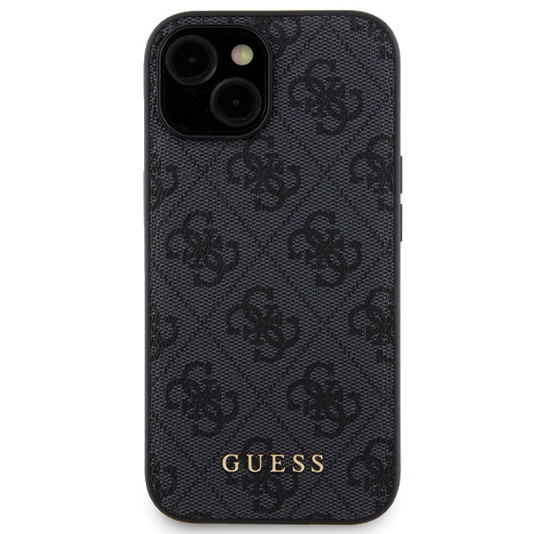 Guess GUBPM5P15S4GEMGK Apple iPhone 15 hardcase + Powerbank 5000mAh MagSafe 4G Metal Logo black