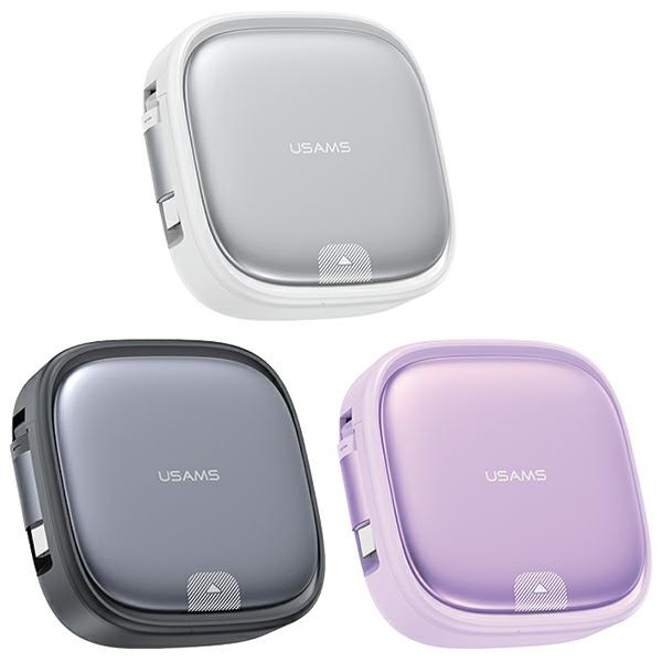 USAMS US-SJ650 3in1 cable MicroUSB / USB-C / Lightning 60W purple