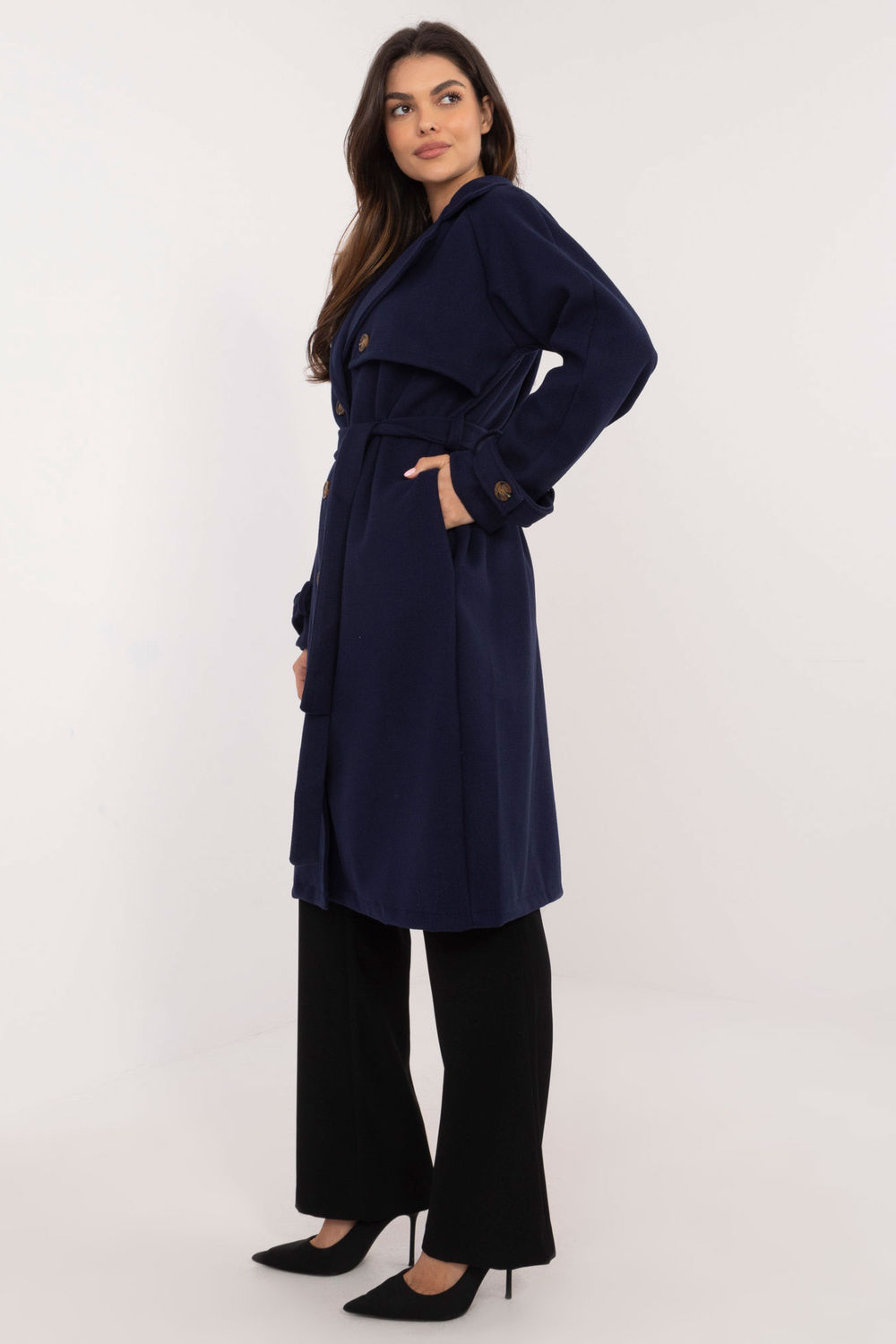  Coat model 202436 Och Bella  navy blue