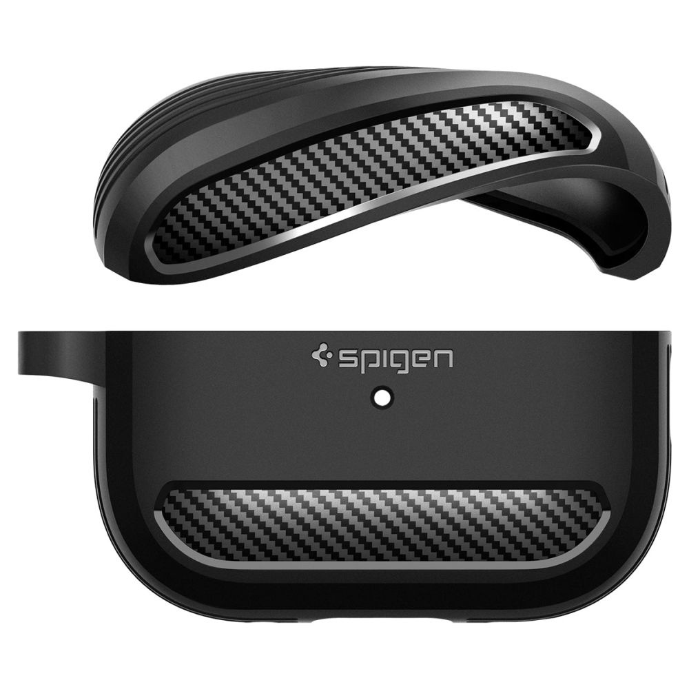 Spigen Rugged Armor Apple AirPods Pro 2/1 Matte Black