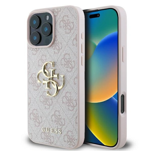 Case Guess GUHCP16X4GMGPI Apple iPhone 16 Pro Max hardcase 4G Big Logo pink