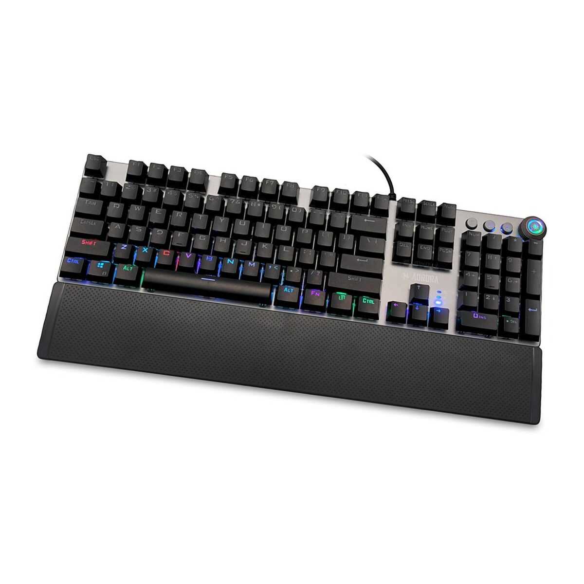 Keyboard Ibox AURORA K-4 Black Black/Silver QWERTY Keyboard Ibox AURORA K-4 Black Black/Silver QWERTY