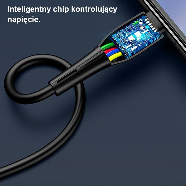 USAMS Cable U38 USB-C 5A Fast Charge for OPPO/HUAWEI 1m black SJ376USB01 (US-SJ376)