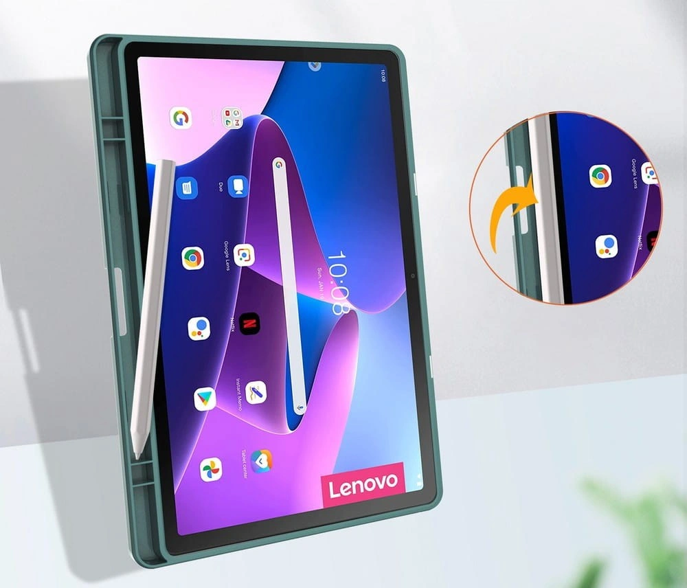 Bizon Case Tab Clear Matt Lenovo Tab M10 Plus Gen 3 dark green